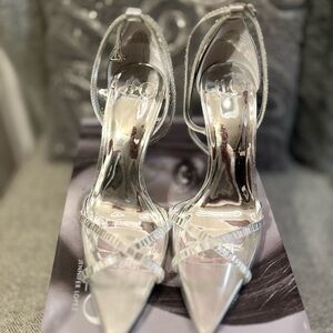 JLO clear heels